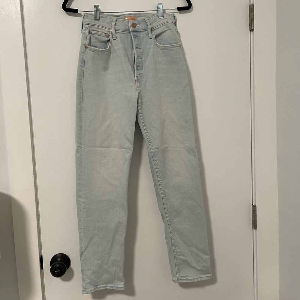 Mother denim the pixie tomcat ankle in pina colada paradise